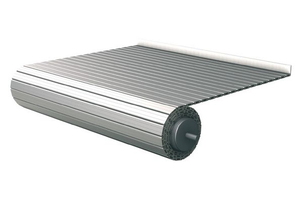 Apron covers installation variants roll-up devices
