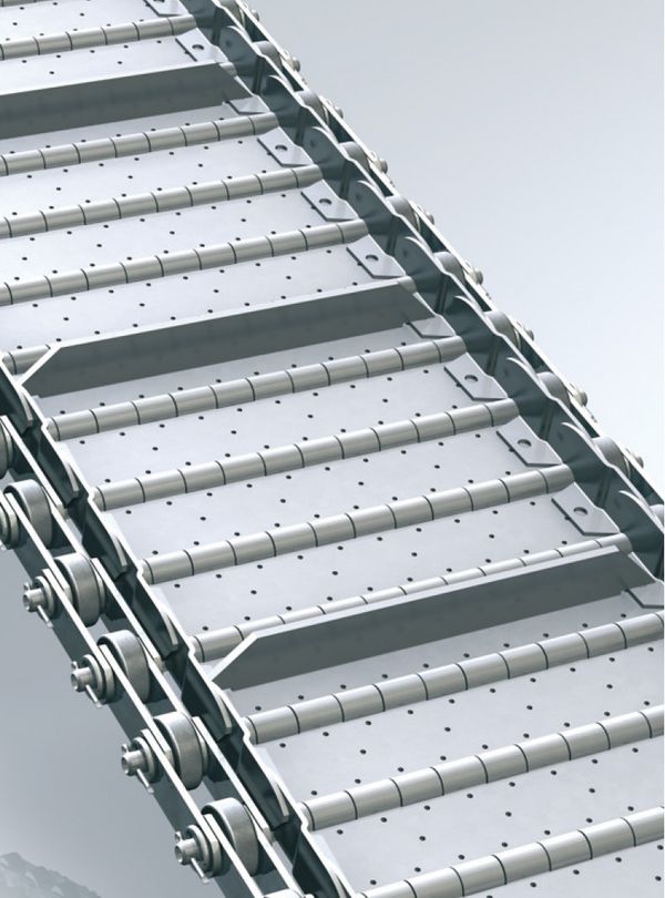 Hinged belt conveyors designs perforations